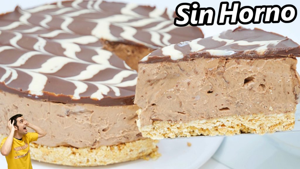 TARTA de CHOCOLATE CREMOSO ! 😍🍫😋 PASTEL SIN HORNO, SIN HUEVO, SIN GELATINA Receta # 738