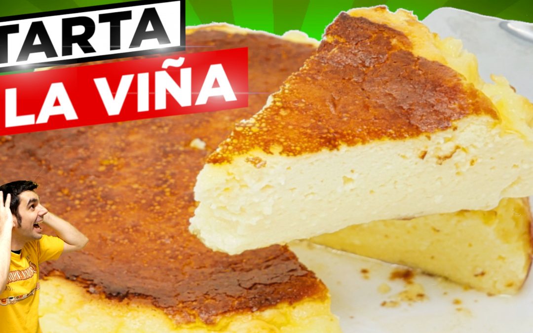 TARTA de QUESO "la VIÑA" 😍😋 5 INGREDIENTES muy CREMOSA y FÁCIL ¡TIENES QUE PROBARLA! Receta # 769