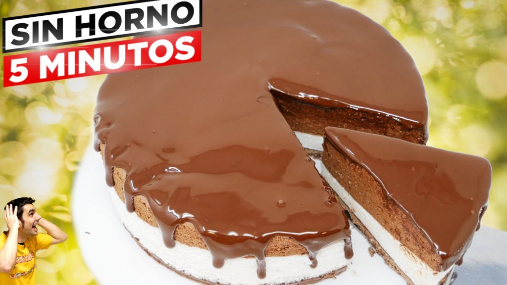 TARTA SIN HORNO de 3 CAPAS SIN LECHE CONDENSADA 😍🍫😋 SIN QUESO CREMA y SIN HARINA Receta # 775