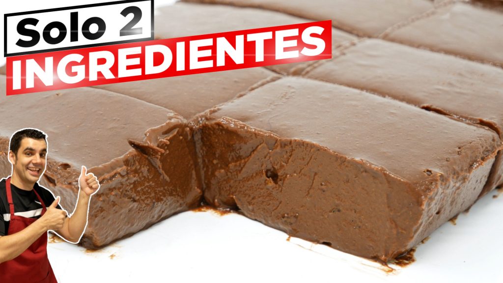 SIN HARINA y SIN AZÚCAR! (SOLO 2 INGREDIENTES) 😍🍫😋 Postre de chocolate en 5 MINUTOS! Receta # 818