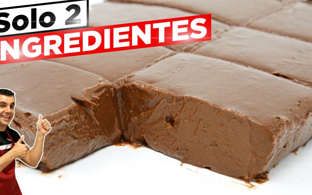 SIN HARINA y SIN AZÚCAR! (SOLO 2 INGREDIENTES) 😍🍫😋 Postre de chocolate en 5 MINUTOS! Receta # 818