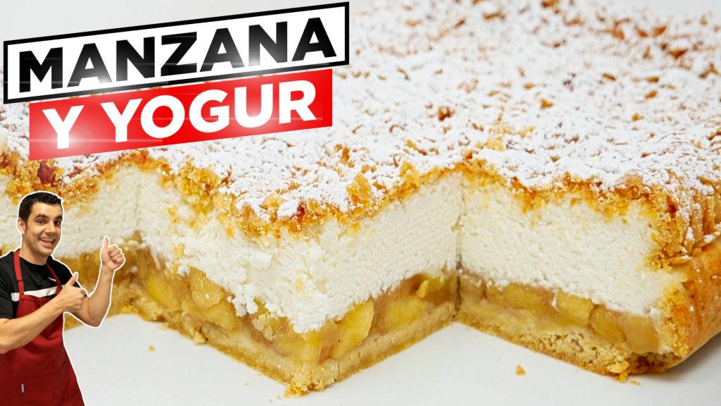 La TARTA DE MANZANA Y YOGUR, que te va a SORPRENDER. 🍏😍😋 FÁCIL y DELICIOSA Receta # 822