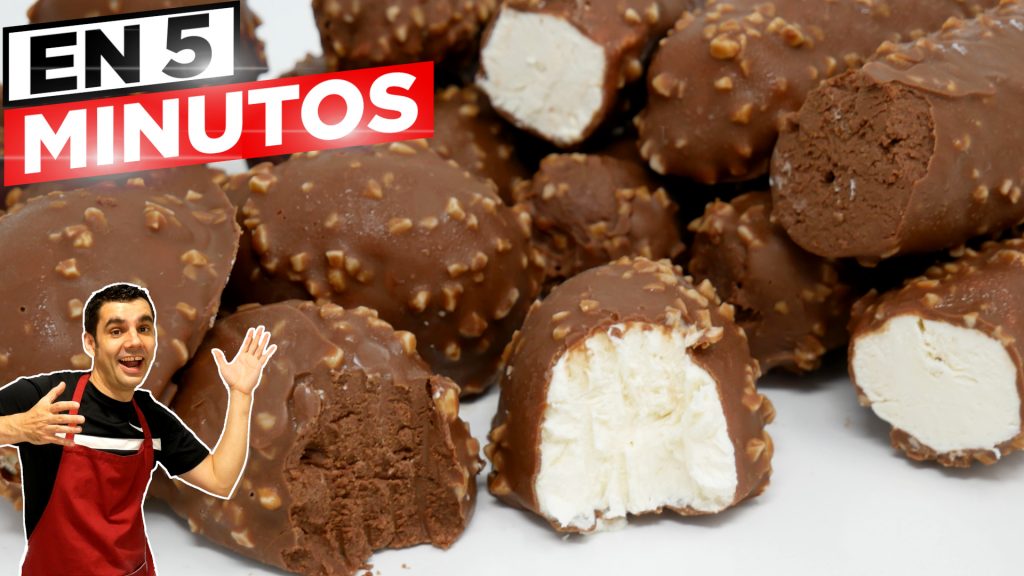 Mini-HELADO casero 🍧😍🍨 en 5 MINUTOS (SIN CREMA, ni nata y sin máquina) Receta # 823