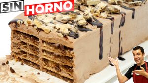 POSTRE FRÍO con solo 4 Ingredientes y SIN HORNO 😍🍫 (PASTEL Muy fácil cremoso y delicioso) Receta 836