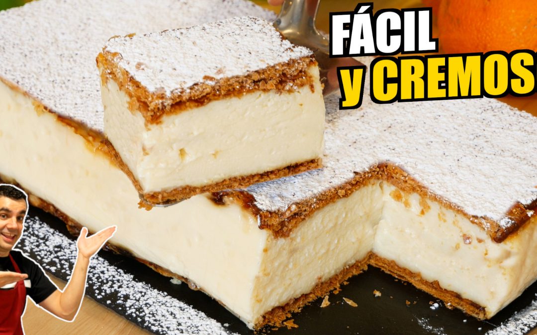 🍰👌 Cómo hacer el pastel de crema más delicioso y fácil del mundo en MILHOJAS XXL minutos. # 910
