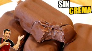 PALETAS de chocolate 🍫 sin crema ni leche condensada y SIN MÁQUINA de helados, receta