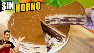 CARLOTA de DULCE de LECHE 😍🎂☕️ Postre frío Sin horno, sin huevo y muy fácil de hacer. Receta # 997
