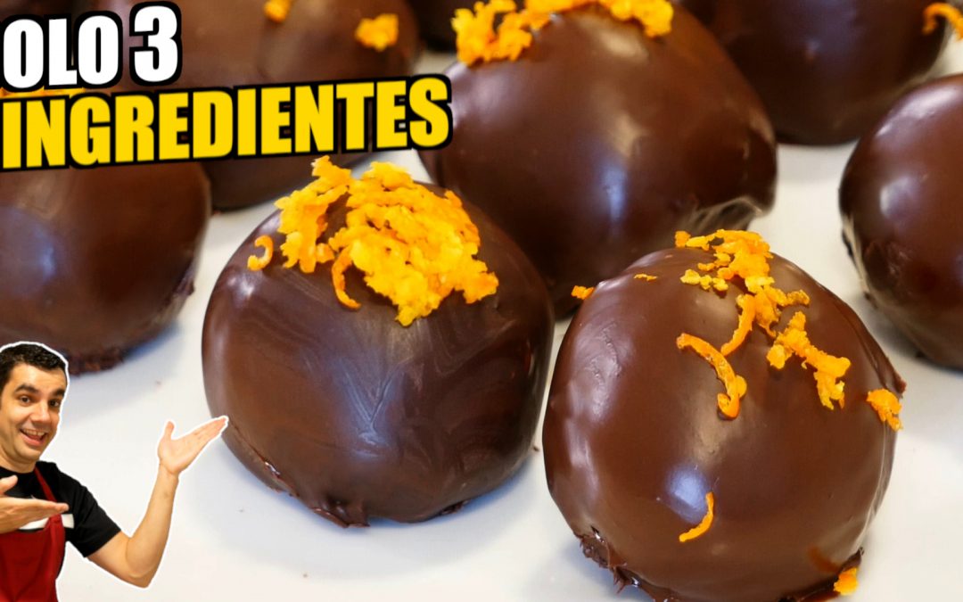 POSTRE EXPLOSIVO con 3 Ingredientes! 🍫🍊 ¡EN MINUTOS SIN AZÚCAR!