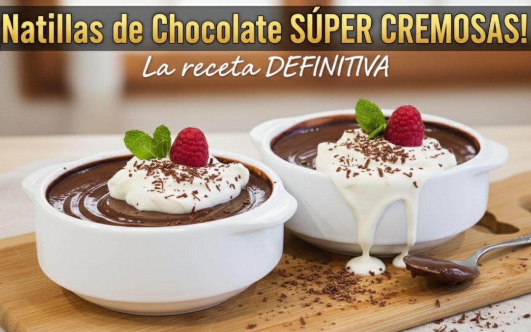 Cómo hacer las Natillas de Chocolate más Cremosas y Fáciles 🍫🥄