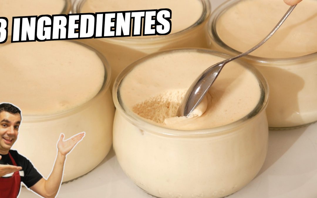 Mousse de Turrón con 3 Ingredientes (fácil y sin horno)