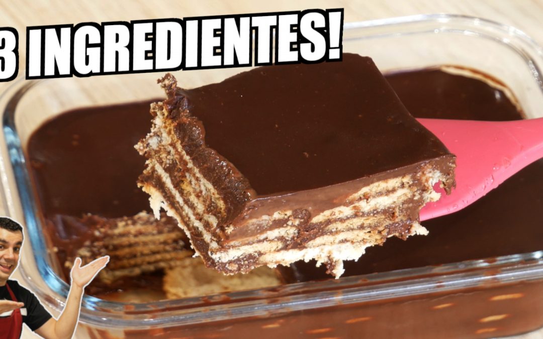 Tarta de chocolate y galletas