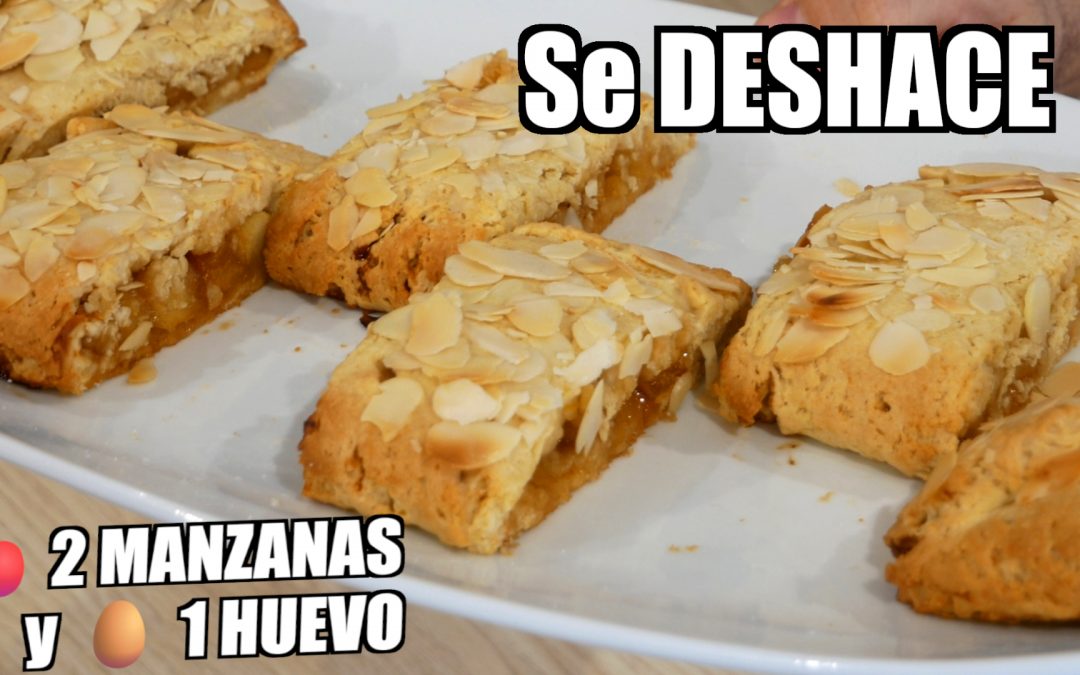 Biscotti rellenos de manzana